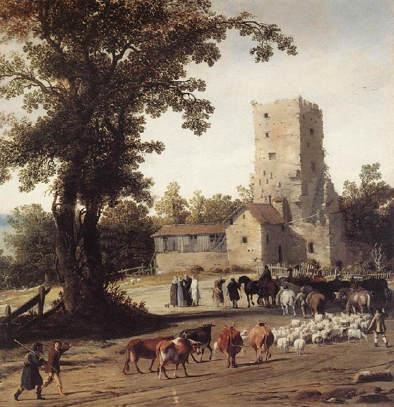 POST, Pieter Jansz Italianate Landscape with the Parting of Jacob and Laban zg France oil painting art